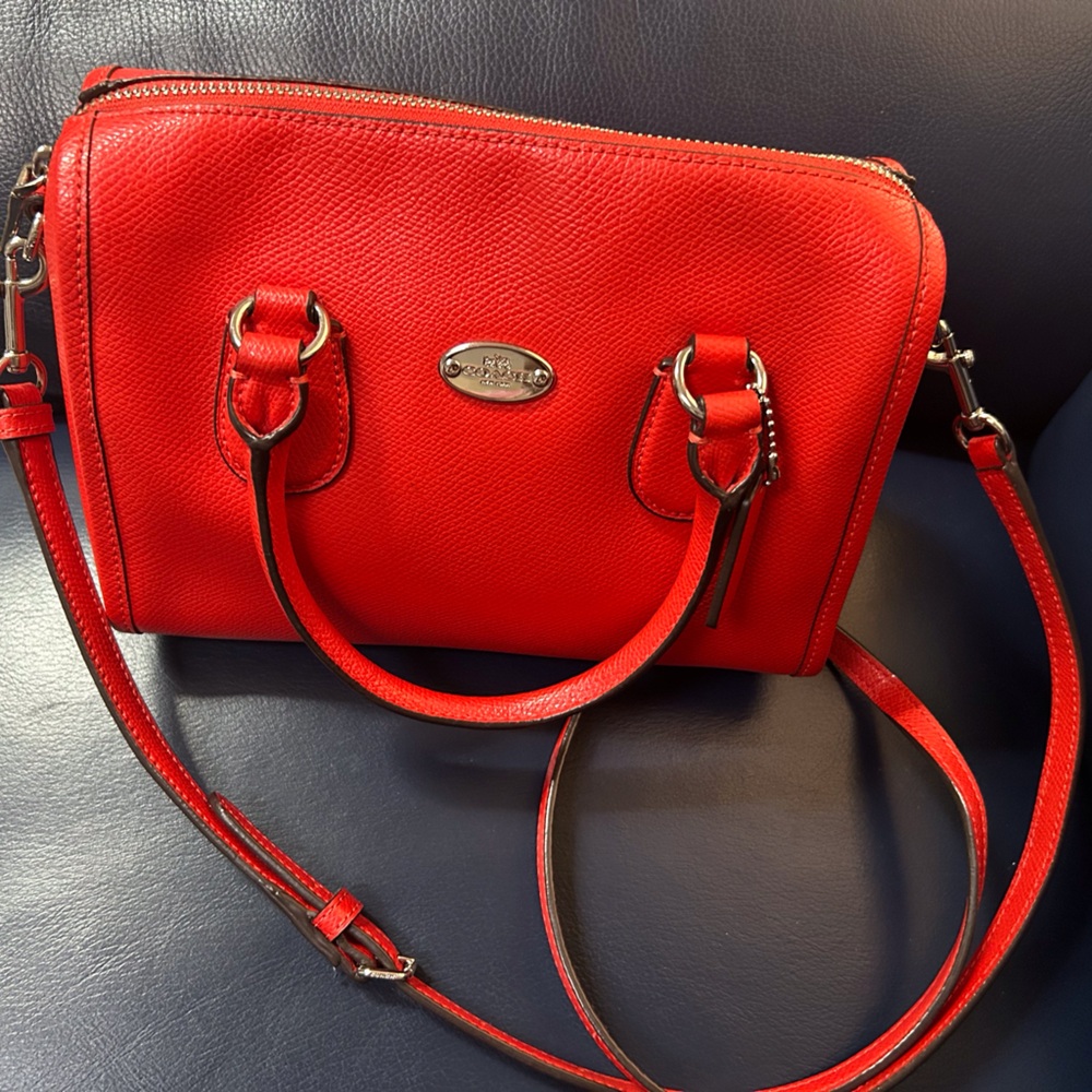 Coach Mini Bennett Satchel F33329 Stunning Fiery Red - Orange